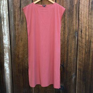 NWT Eileen Fisher Sandwashed Tencel Sleeveless Dress Size XS
